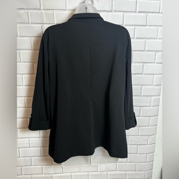 LOVE SCARLETT women black 3/4 sleeves blazer/size XL - Picture 6 of 8